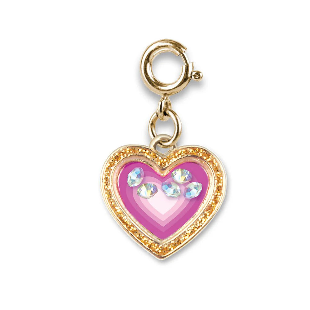 High IntenCity - Charm It! Gold Heart Shaker Charm