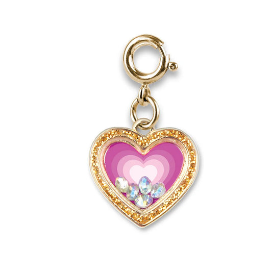 High IntenCity - Charm It! Gold Heart Shaker Charm