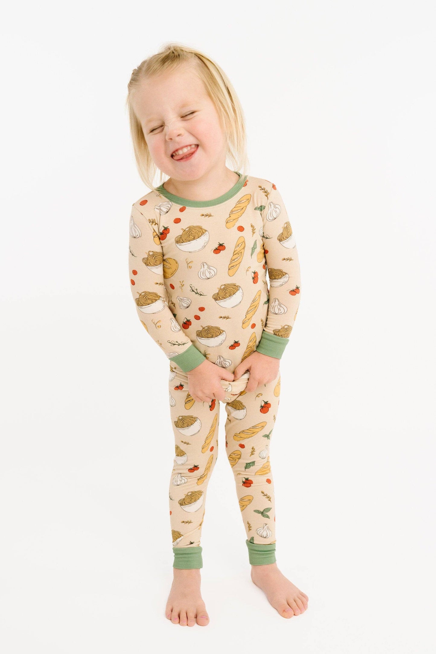 Little One Shop - Pasta Party Bamboo PJ Set