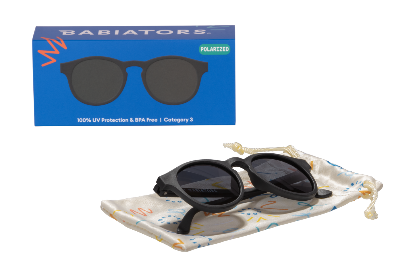Babiators - Baby and Kids Gradient Lens Polarized Keyhole Sunglasses: Ages 0-2 / Jet black