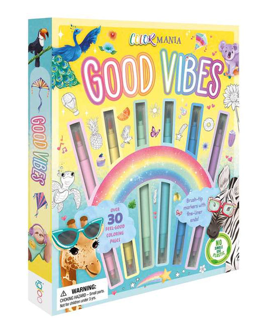 Simon & Schuster - Colormania Good Vibes by IglooBooks: Kit - Paperback; 32 pages / English