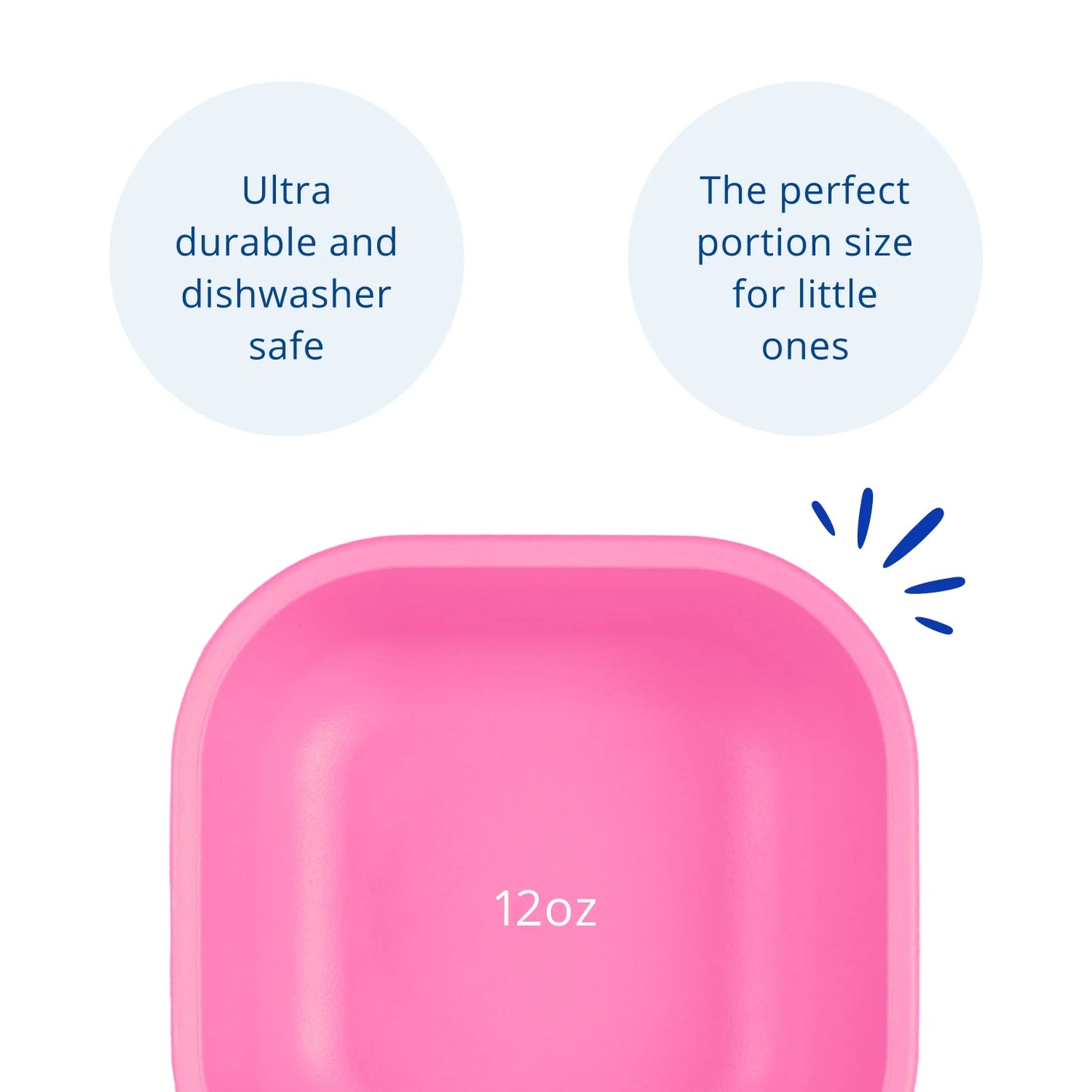 Re-Play - 12oz Square Bowl - Bright Pink