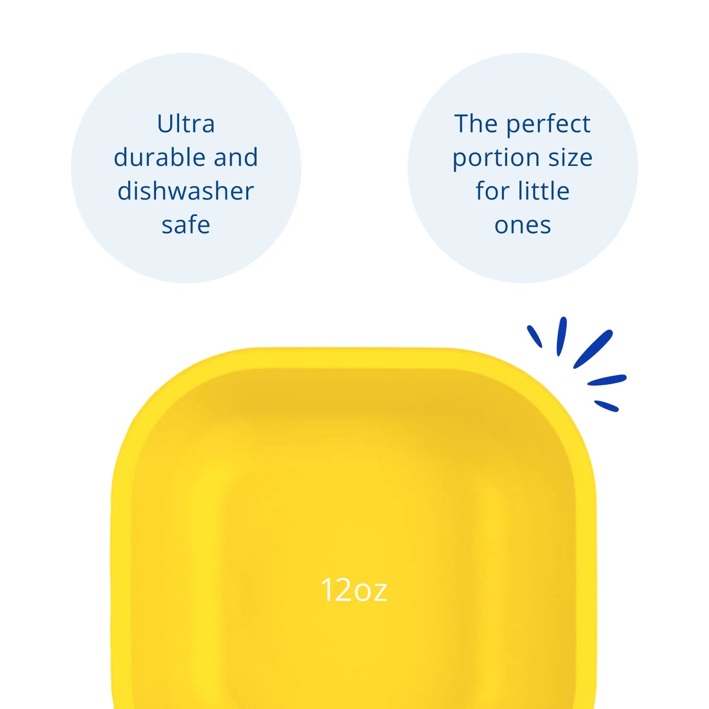 Re-Play - 12oz Square Bowl - Yellow