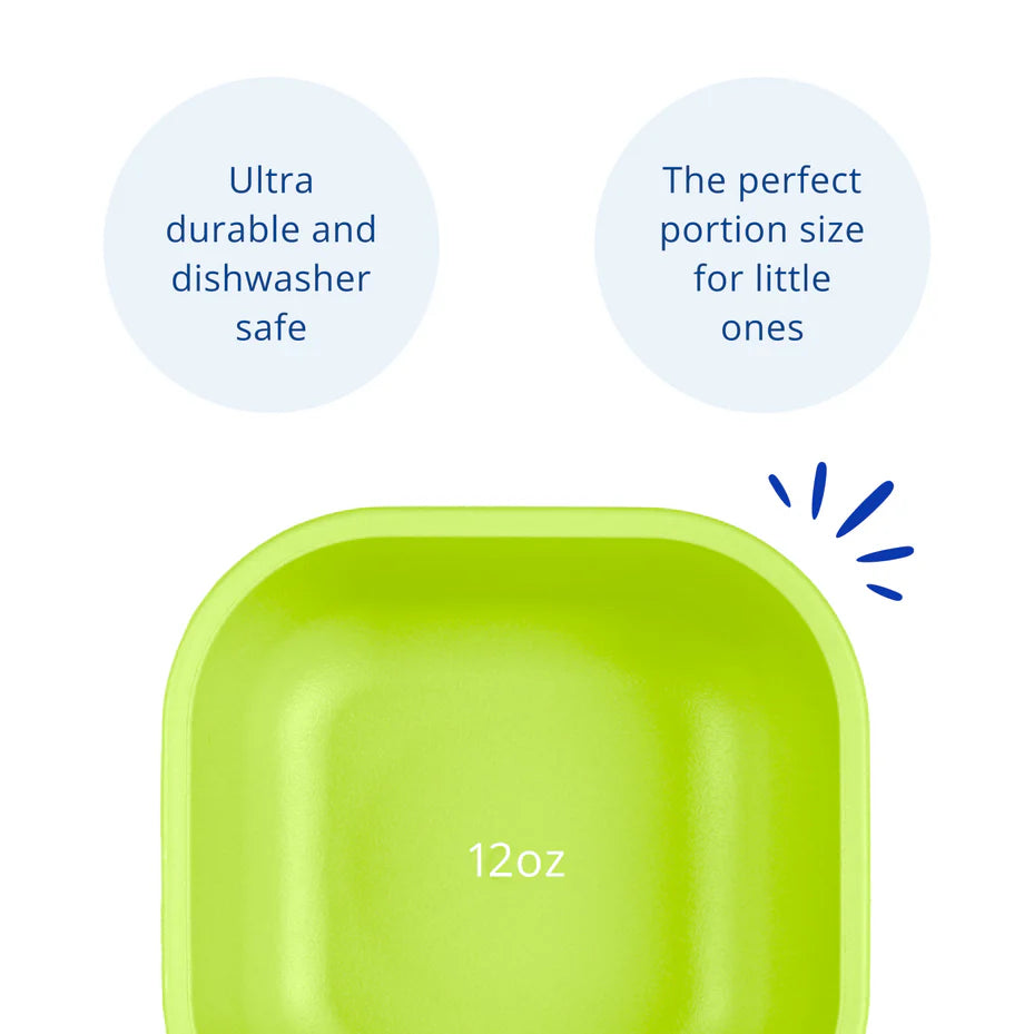 Re-Play - 12oz Square Bowl - Lime Green