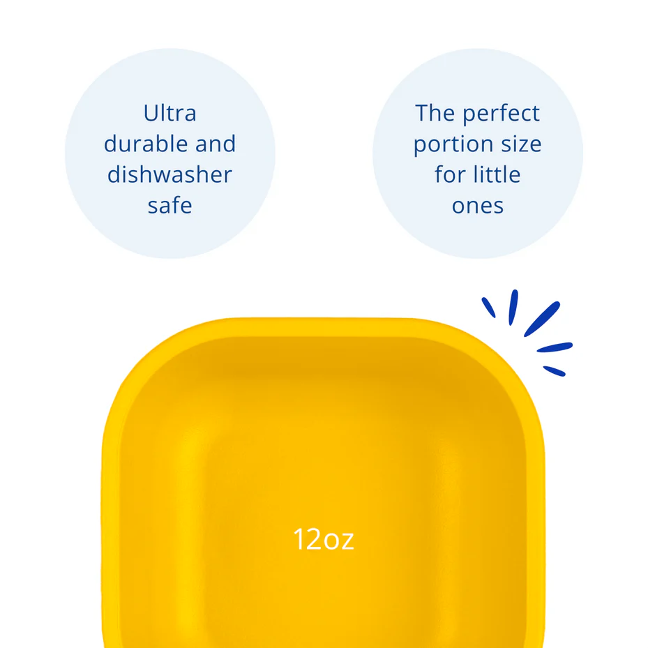 Re-Play - 12oz Square Bowl - Sunny Yellow