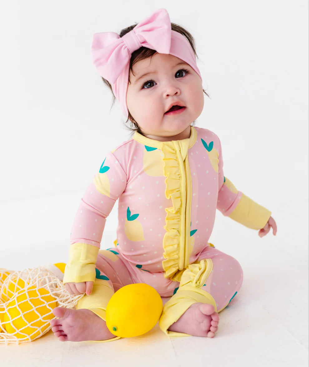 Birdie Bean - Pink Lemonade Ruffle Convertible Romper