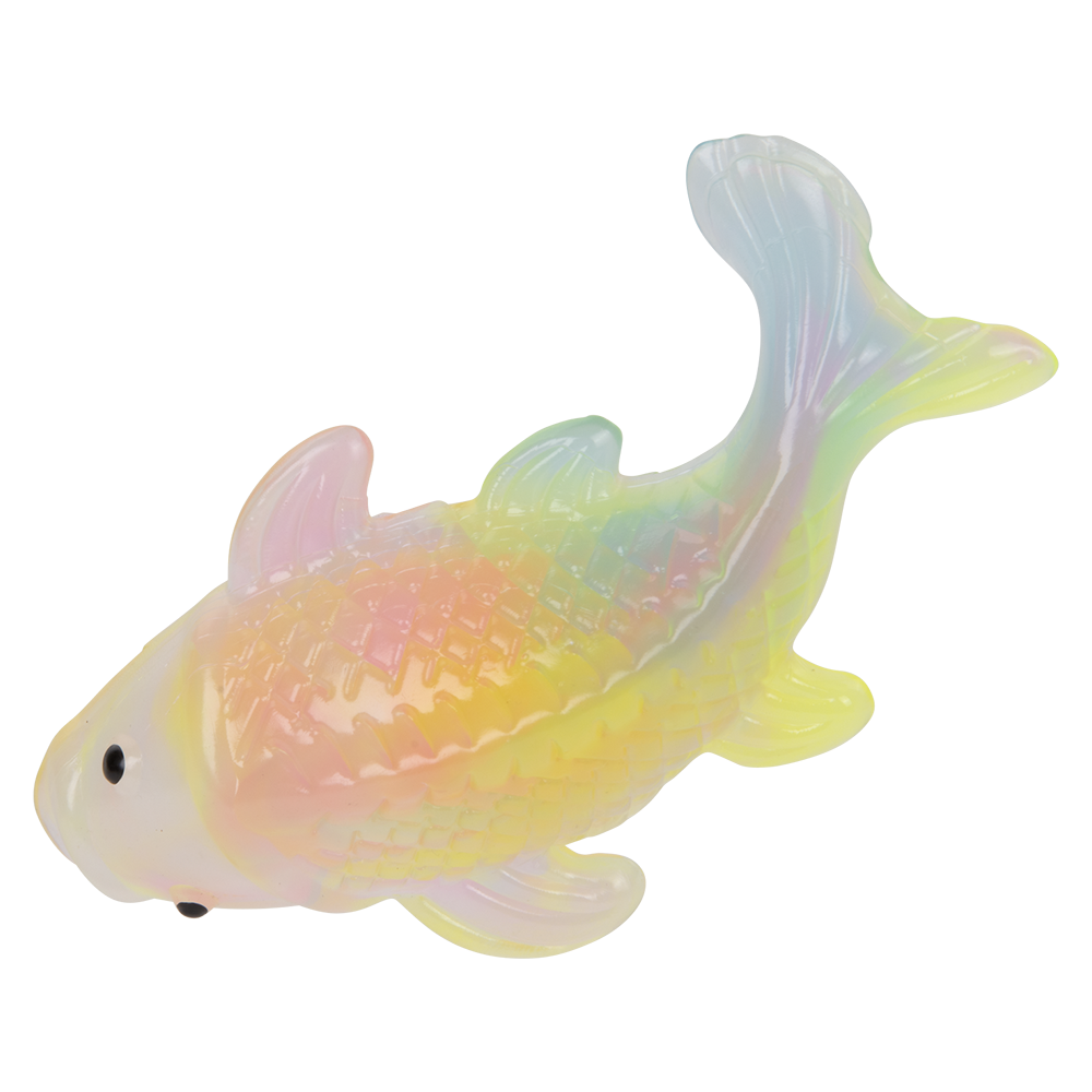 The Toy Network - (T) 4.5" STICKY RAINBOW KOI FISH Squish