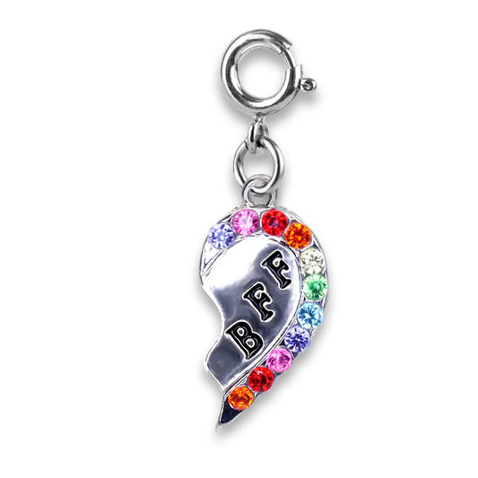 High IntenCity - Charm It! Silver BFF Broken Heart Charm