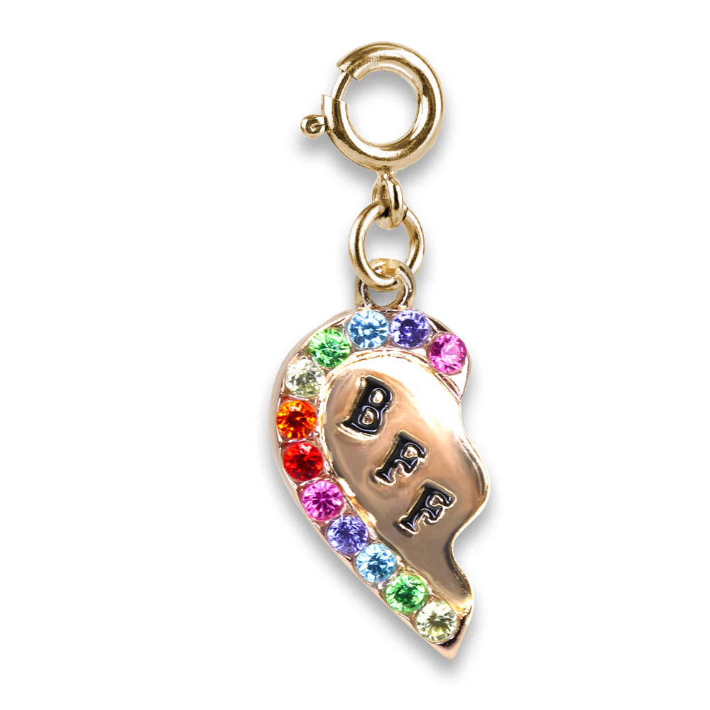 High IntenCity - Charm It! Gold BFF Broken Heart Charm