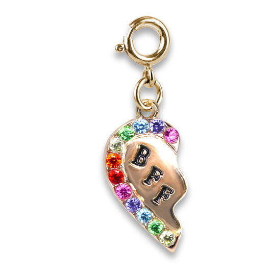 High IntenCity - Charm It! Gold BFF Broken Heart Charm