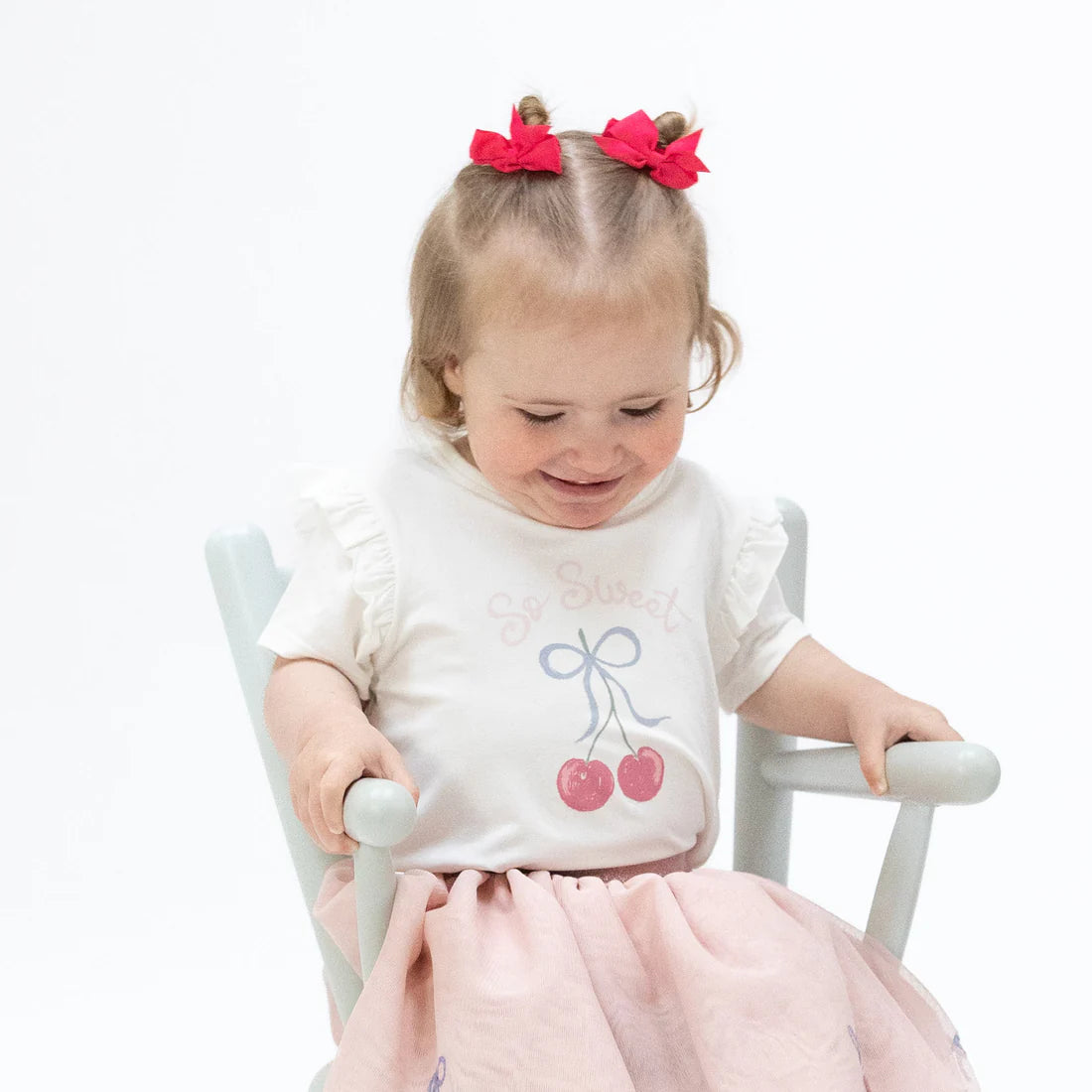 Angel Dear - Sweet Bow Cherries Ruffle Tee