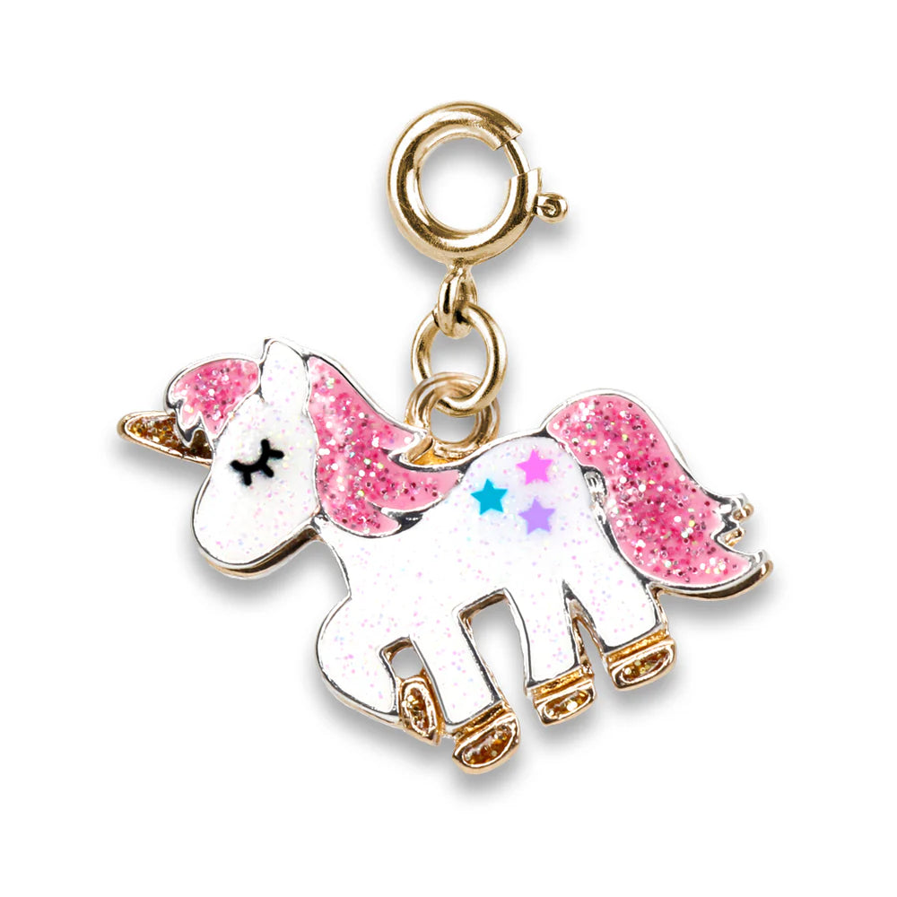 High IntenCity - Charm It! Gold Glitter Unicorn Charm