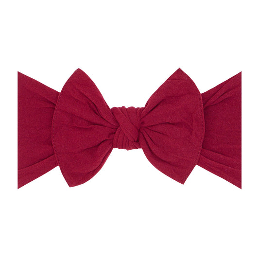 Baby Bling Bows - Baby Bling® The Original Knot soft nylon headband: Ruby