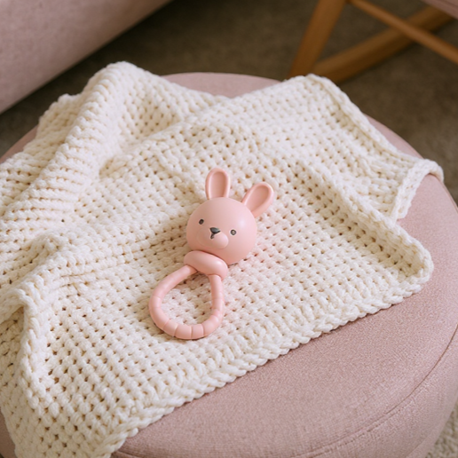 Itzy Ritzy - Pink Bunny Sweetie Rattle™