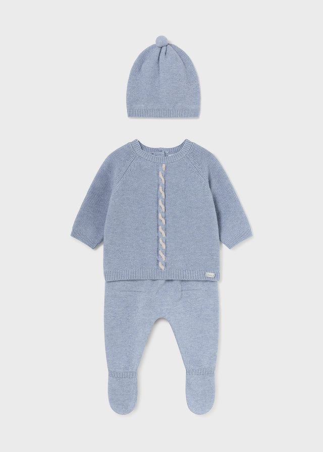 Mayoral - Blue Leg Warmer and Hat Set