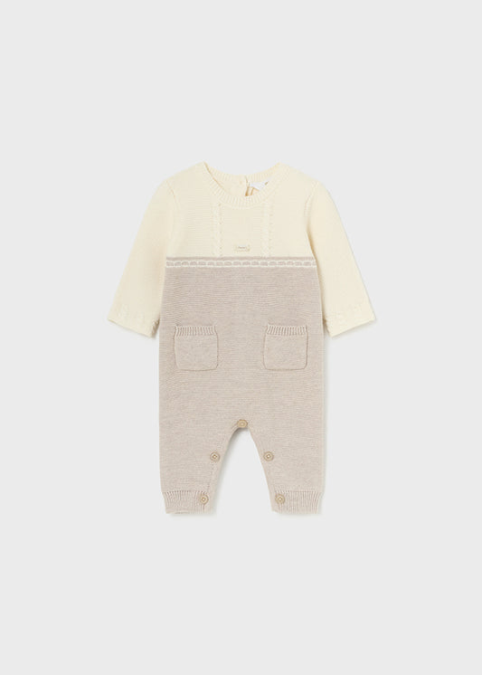 Mayoral - H. Walnut Tricot Romper