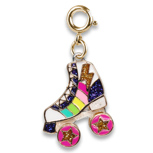 High IntenCity - Charm It! Gold Rainbow Rollerskate Charm
