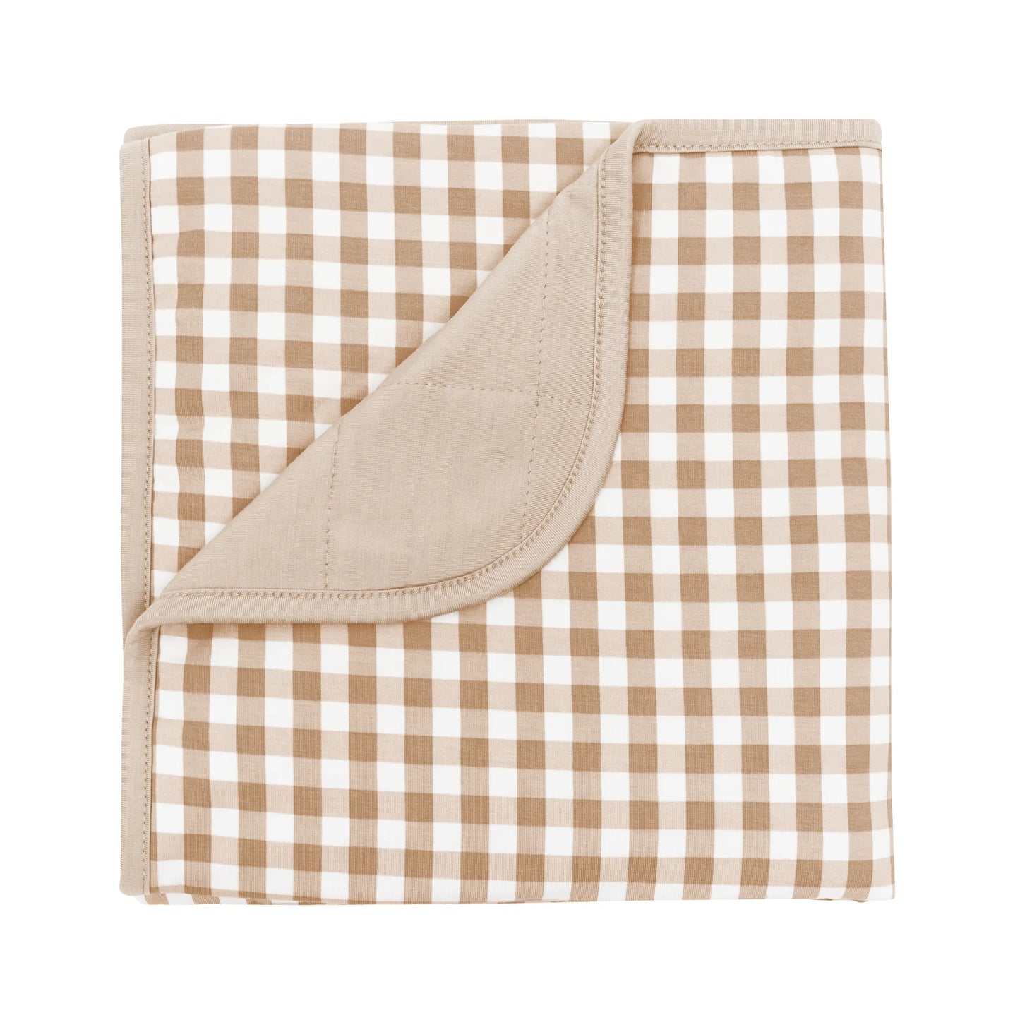 Kyte Baby - Baby Blanket in Gingham Bisque 1.0TOG
