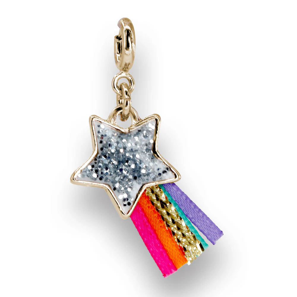 High IntenCity - Charm It! Gold Glitter Shooting Star Charm