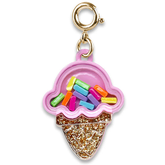 High IntenCity - Charm It! Gold Ice Cream Cone Shaker Charm