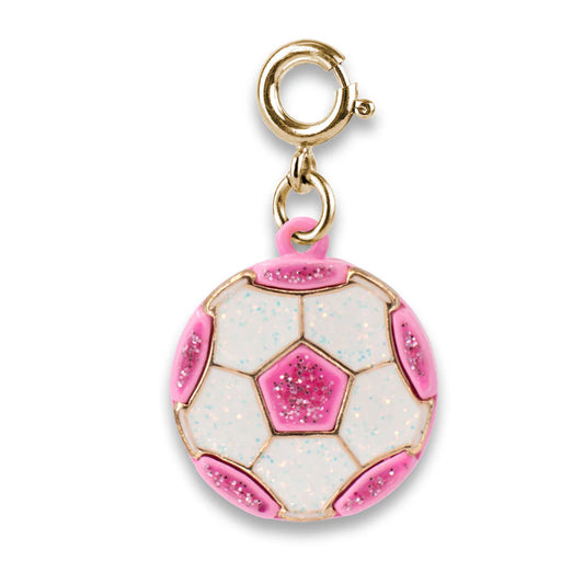 High IntenCity - Charm It! Gold Glitter Soccer Ball Charm