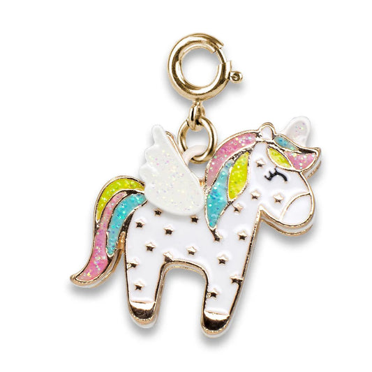 High IntenCity - Charm It! Gold Flying Unicorn Charm