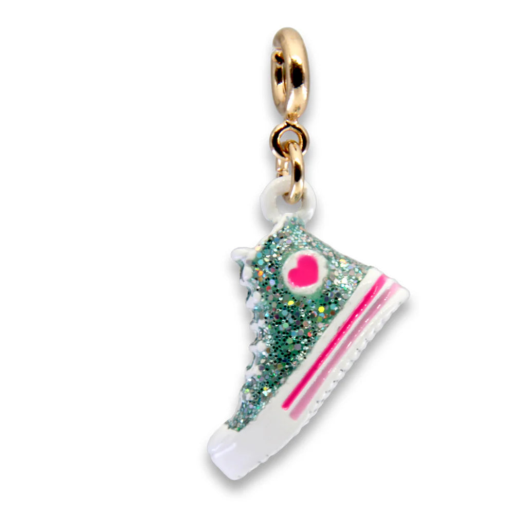 High IntenCity - Charm It! Gold Glitter High Top Sneaker Charm