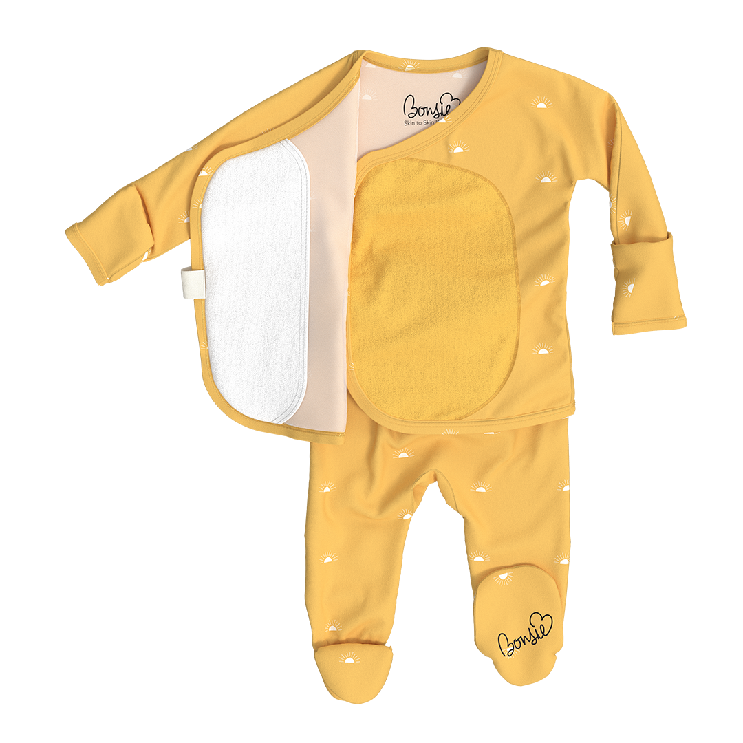 Bonsie Skin to Skin Babywear - Footie - Sunrise