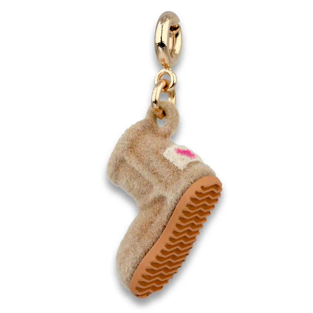 High IntenCity - Charm It! Gold Furry Bootie Charm