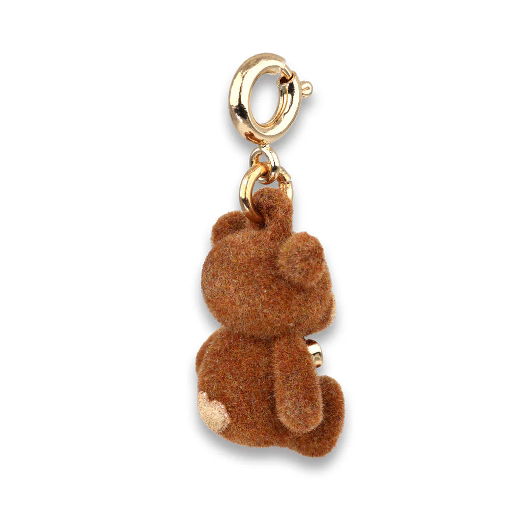 High IntenCity - Charm It! Gold Fuzzy Bear Charm