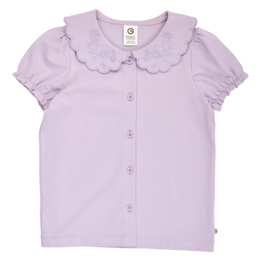 Musli by green cotton - Cozy Me Collar Puff Short Sleeve Shirt