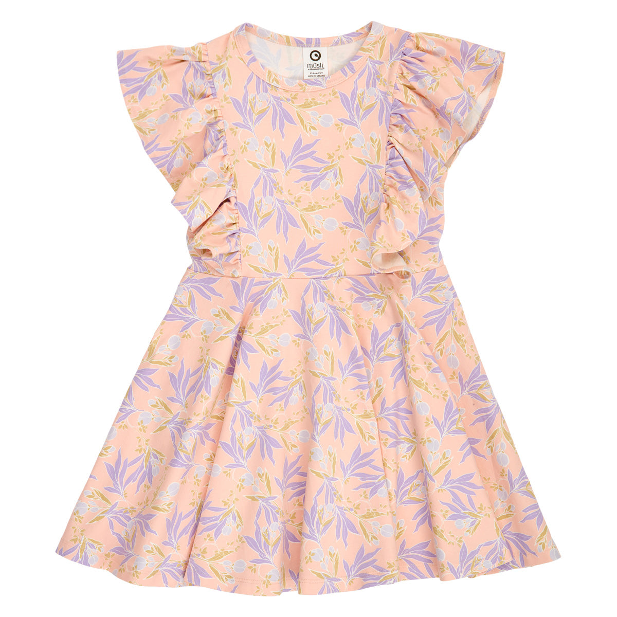 Musli by green cotton - Peony Ruffle Short Sleeve Swing Dress