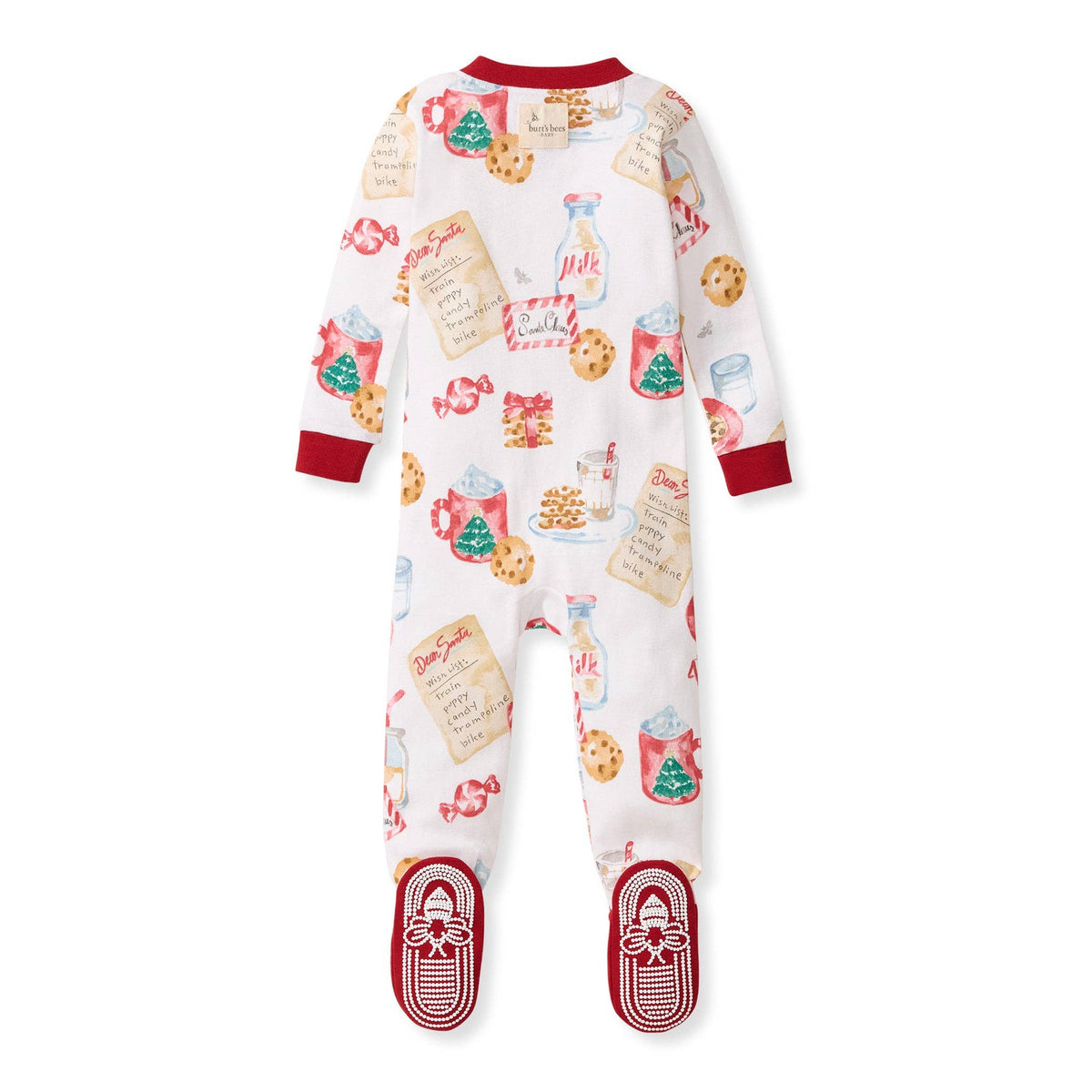 Burt's Bees Baby - Cookies For Santa Organic Cotton Sleeper Footed (Toddler)