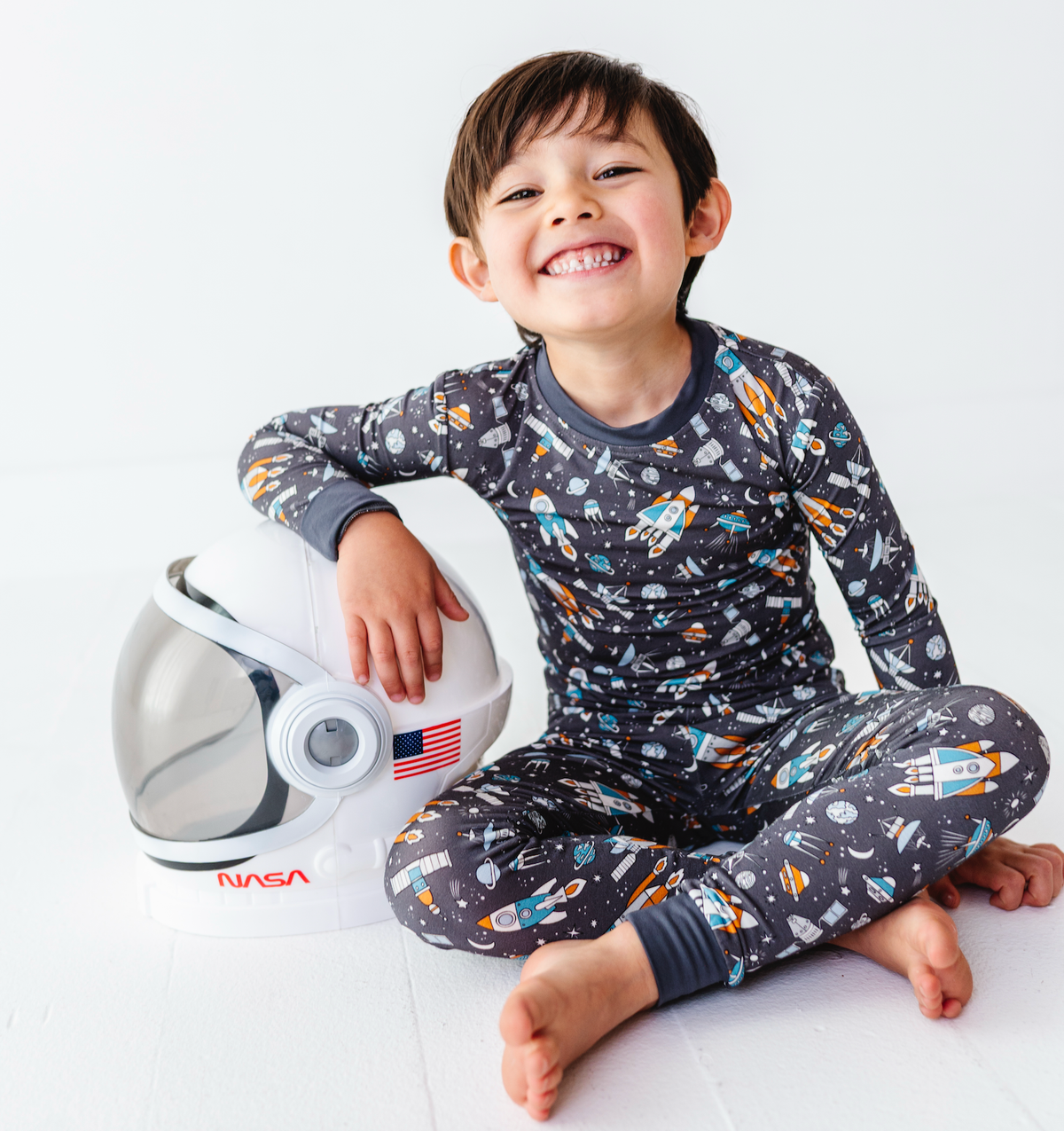 Bird & Bean® - Kids Bamboo Pajamas - Orbit