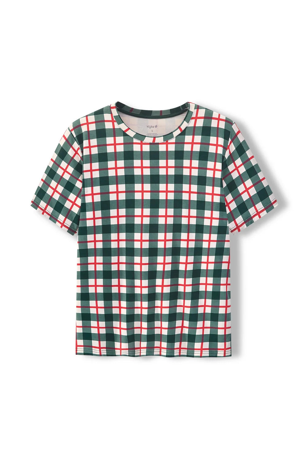 Kyte Baby - Men's Crew Neck Tee in Holiday Plaid
