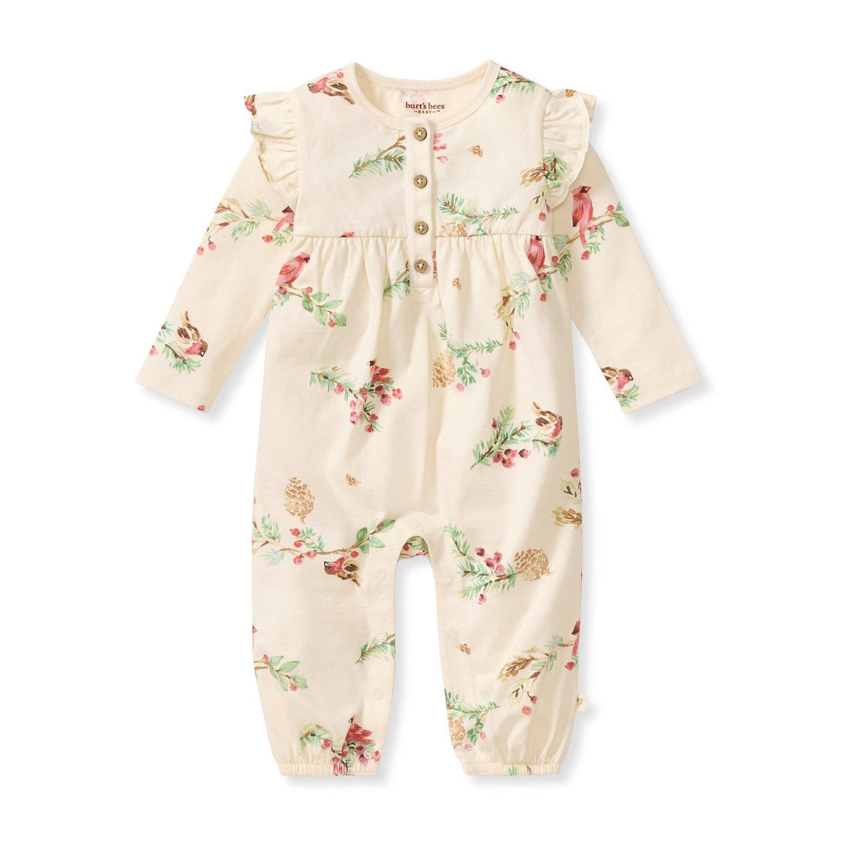 Burt's Bees Baby - Winter Birds Jumpsuit