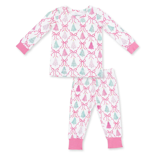 Angel Dear - Bow Trellis Tree L/S Loungewear Set