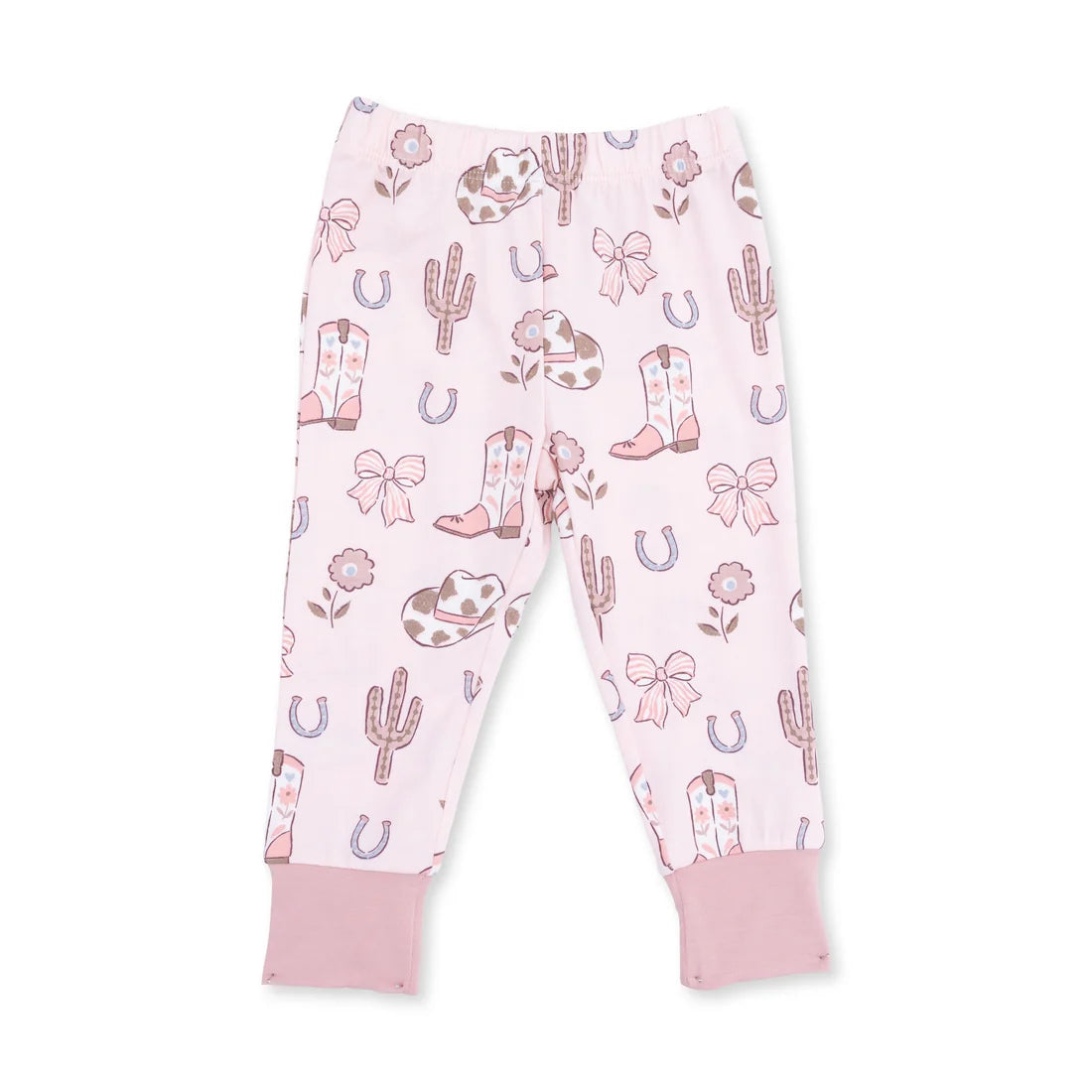 Angel Dear - Cowgirl Boots and Bows L/S Loungewear Set