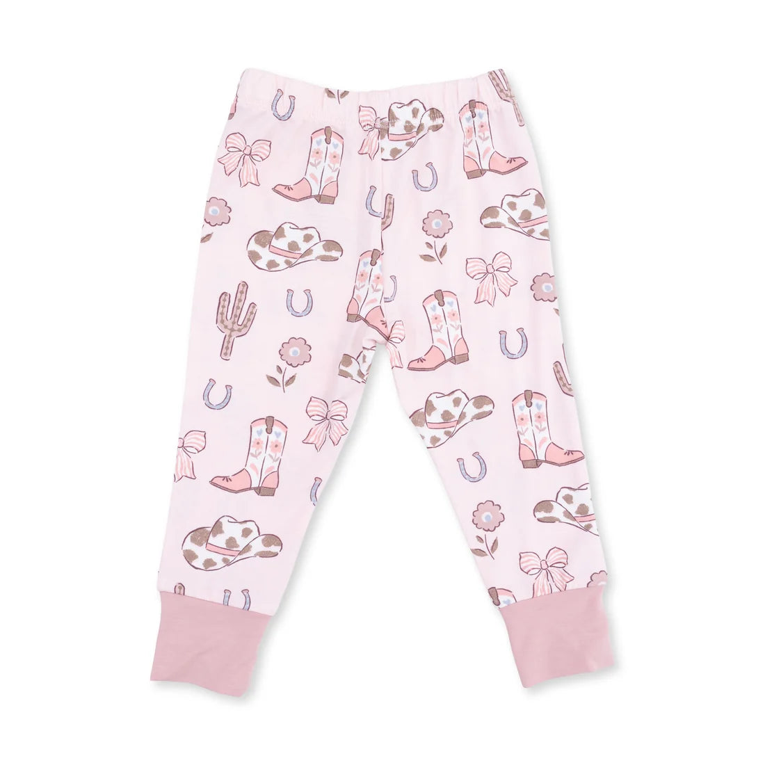 Angel Dear - Cowgirl Boots and Bows L/S Loungewear Set