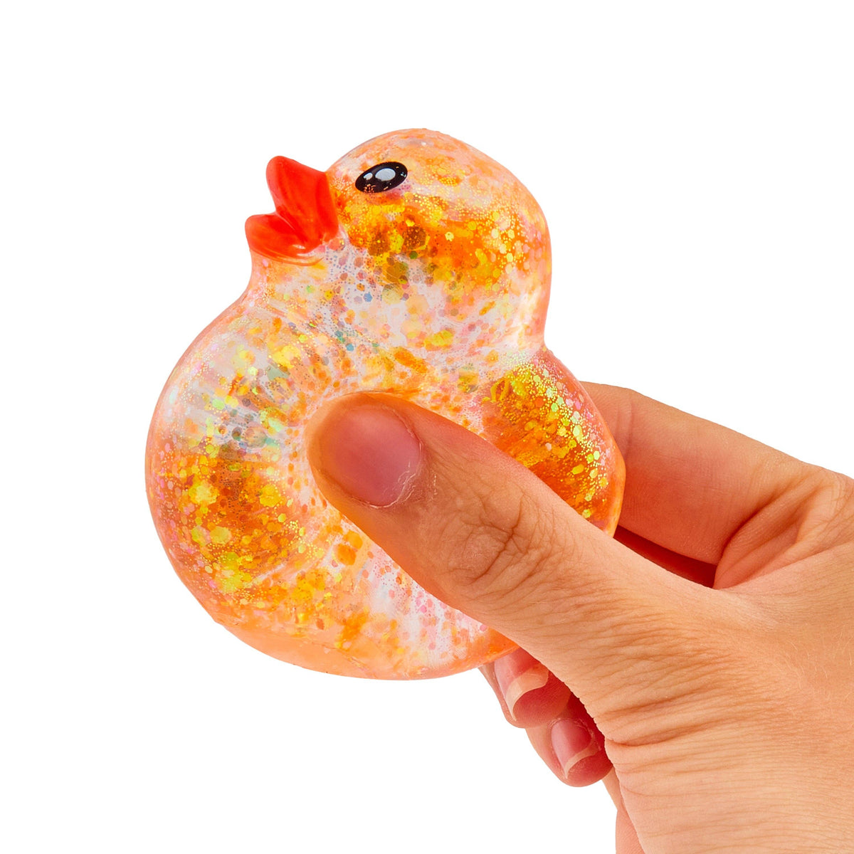 Toy Mania - Sensory Toy Box Squishy Glitter Ducks Stress Relief Fidget Toy (4-pack) (limit 3)