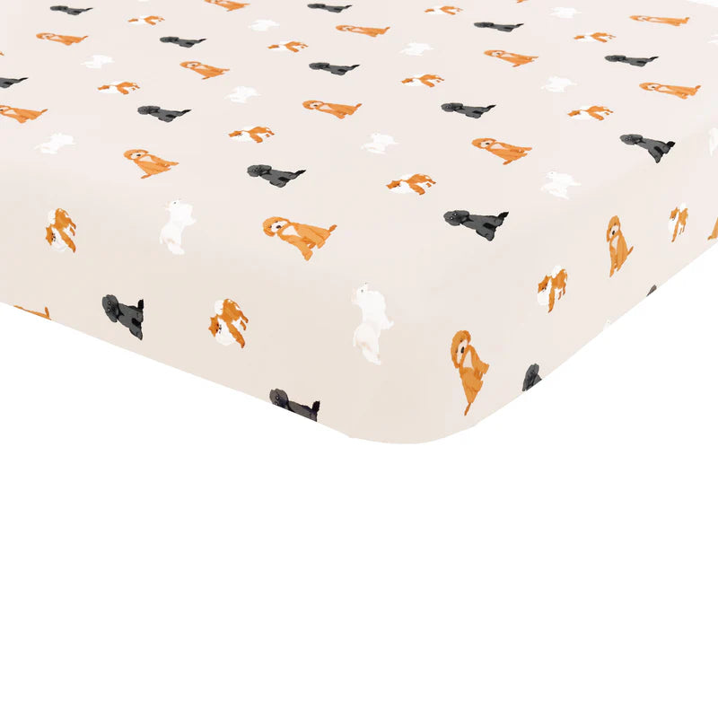 Kyte Baby - Fluffy Dog Crib Sheet