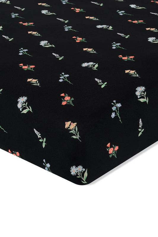 Kyte Baby - Midnight Wildflower Crib Sheet