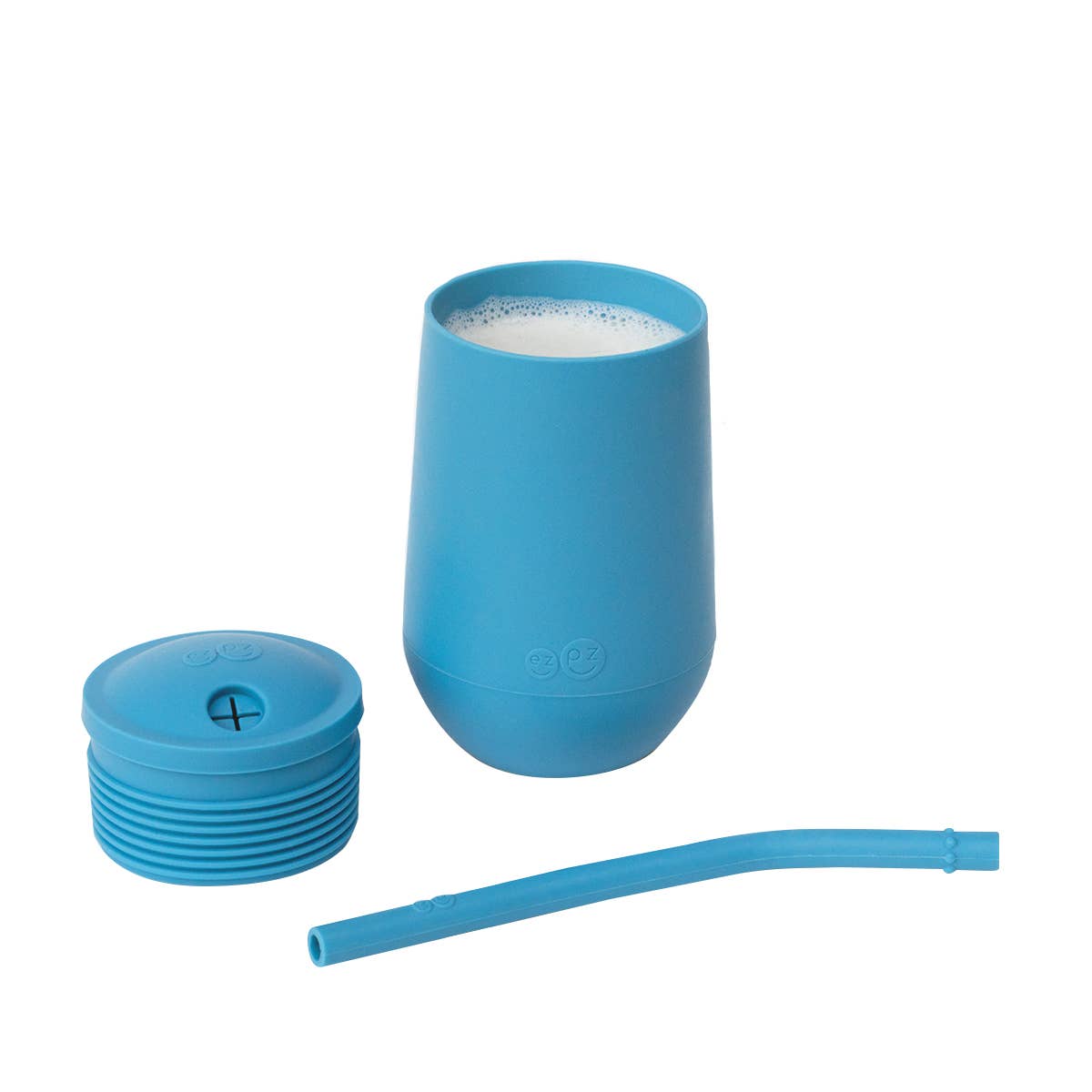 ezpz - Happy Cup + Straw System: Pewter