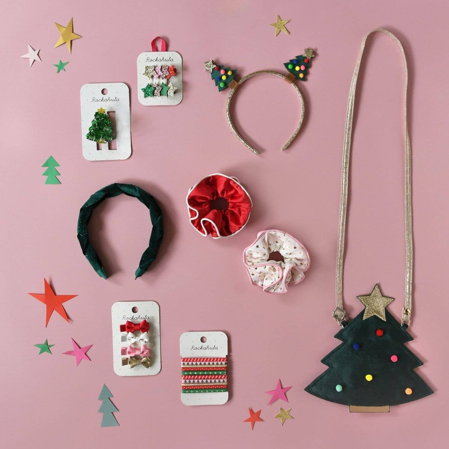 Rockahula Kids US - Festive Mini Bow Hair Clips