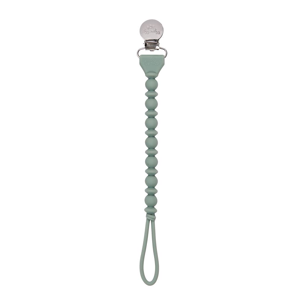 Itzy Ritzy - Sweetie Strap™ Silicone One-Piece Pacifier Clips: Buttercream
