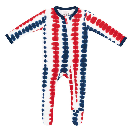 Kyte Baby - Zippered Footie in Liberty Rip Tide