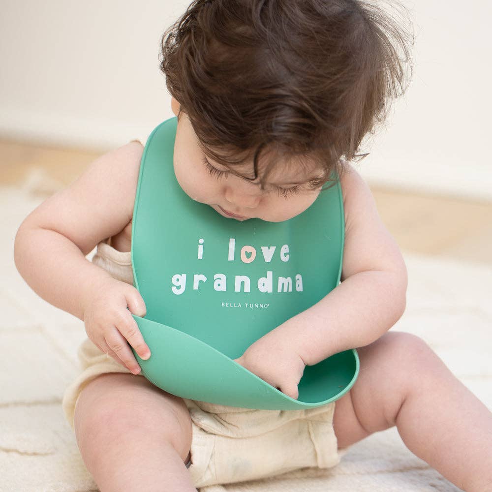 Bella Tunno - Love Grandma Wonder Bib: Green