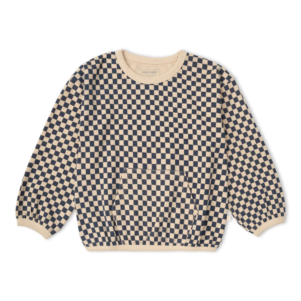Makemake Organics - Organic Tee & Pant Slouch Set - Midnight Check