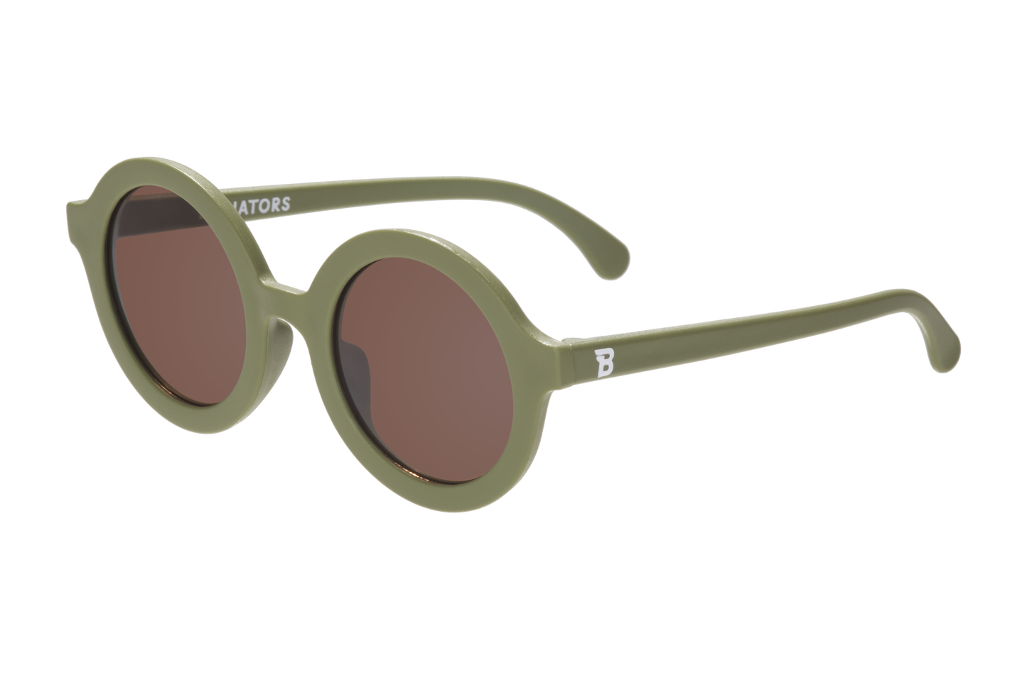 Babiators - Wild Moss Euro Round Kids Sunglasses with Amber Lens