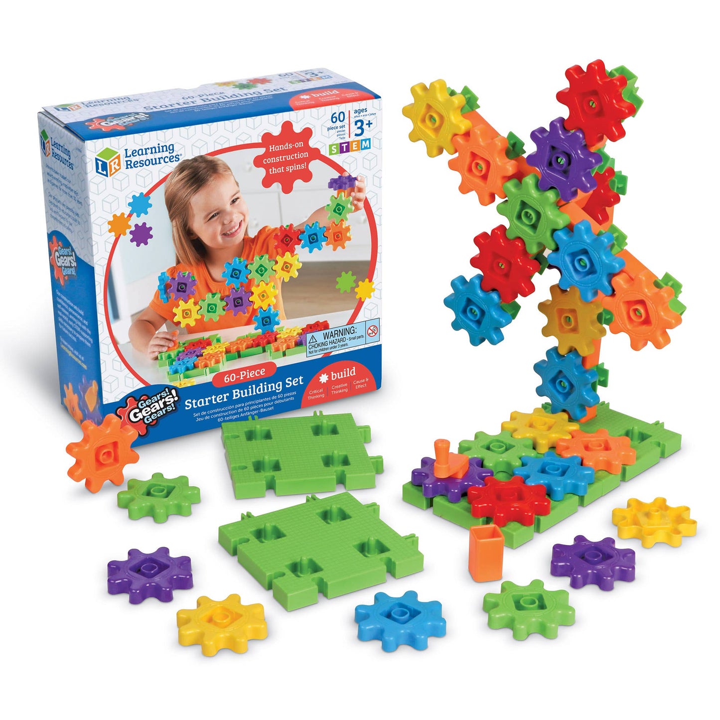 Learning Resources - Gears! Gears! Gears!® 60-Piece Starter Building Set